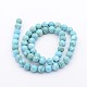 Mixed Size Synthetic Turquoise Round Bead Strands US-TURQ-X0002-3