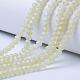 Electroplate Transparent Glass Beads Strands US-EGLA-A034-T10mm-X05-1