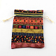 Ethnic Style Cloth Packing Pouches Drawstring Bags US-ABAG-R006-13x18-01-2