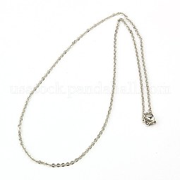 304 Stainless Steel Women Chain Necklaces US-NJEW-C079-01C