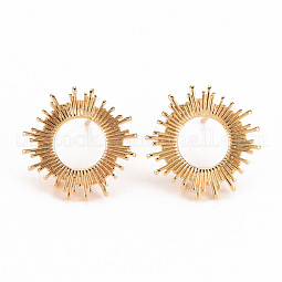 Brass Earring Findings US-KK-S356-248-NF