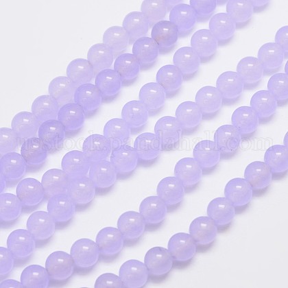 Natural & Dyed Malaysia Jade Bead Strands US-G-A146-6mm-A18-1