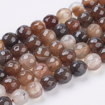 Natural Agate Beads Strands US-G-G580-8mm-10-1