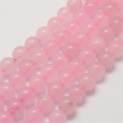 Natural Rose Quartz Beads Strands US-G-P281-02-8mm-1