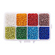 PandaHall Elite Mixed 12/0 Round Glass Seed Beads US-SEED-PH0006-2mm-12-1