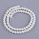 Eco-Friendly Dyed Glass Pearl Round Bead Strands US-HY-A008-6mm-RB001-3