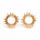 Brass Earring Findings&nbsp;US-KK-S356-248-NF-1