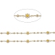 Handmade Golden Brass Enamel Link Chains US-CHC-K011-20G-2