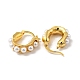 ABS Imitation Pearl Beaded Thick Hoop Earrings US-EJEW-F288-03G-2