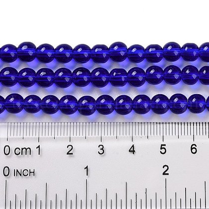 Glass Round Bead Strands&nbsp;US-GLAA-I028-6mm-13-2