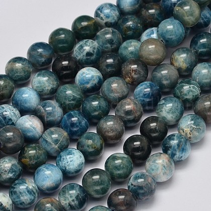 Round Natural Apatite Beads Strands US-G-K068-02-8mm-1