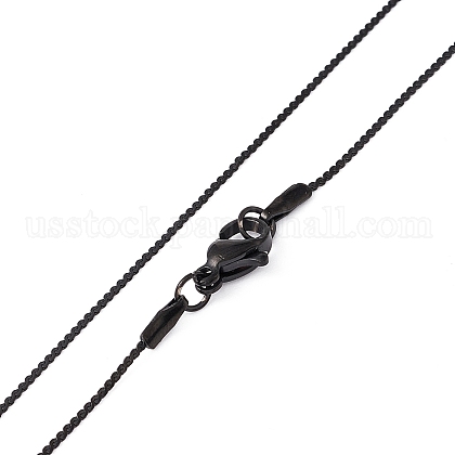 304 Stainless Steel Serpentine Chain Necklace for Men Women US-NJEW-G076-01B-EB-1