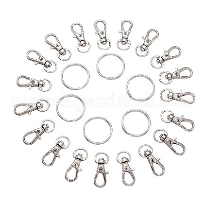 Alloy Swivel Lobster Claw Clasps US-FIND-TA0001-01P-1