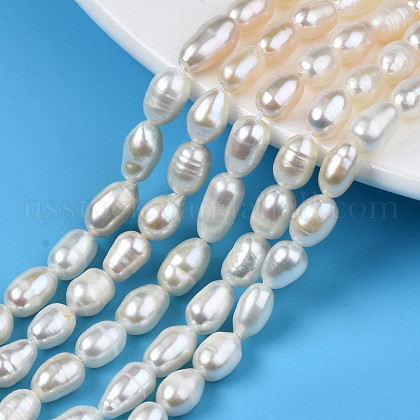 Natural Cultured Freshwater Pearl Beads Strands US-PEAR-N012-05D-1