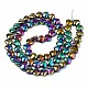 Electroplate Glass Beads Strands US-EGLA-S188-14-C02-2
