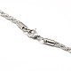 Fashionable 304 Stainless Steel Rope Chain Necklace Making US-STAS-A028-N052P-3