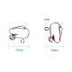 Brass Clip-on Earring Findings US-KK-PH0021-01P-2