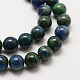 Natural Chrysocolla and Lapis Lazuli Beads Strands US-G-P281-03-8mm-3
