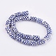 Handmade Blue and White Porcelain Beads US-PORC-G002-03-1