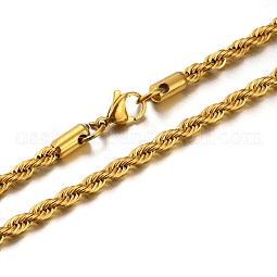 304 Stainless Steel Rope Chain Necklaces US-NJEW-P047-40