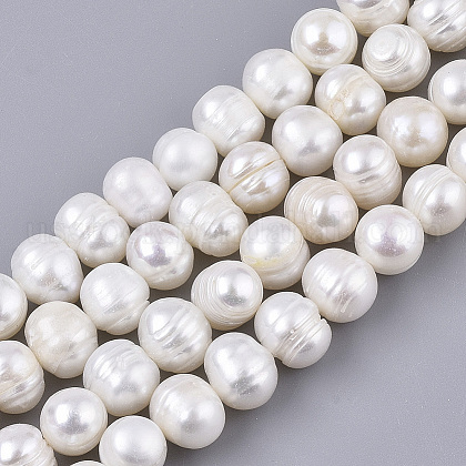Natural Cultured Freshwater Pearl Beads Strands US-PEAR-Q015-032B-01-1