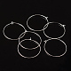 Silver Color Plated Brass Earring Hoops US-X-EC067-4S-4