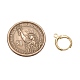 Brass Huggie Hoop Earring Findings US-KK-L179-04G-3