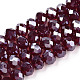 Electroplate Glass Beads Strands US-EGLA-A034-T8mm-A28-1