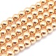 Electroplate Non-magnetic Synthetic Hematite Beads Strands US-G-L485-01F-LG-1