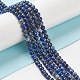 Natural Lapis Lazuli Round Beads Strands US-G-I181-09-4mm-4