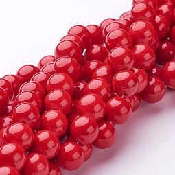Natural Mashan Jade Round Beads Strands US-X-G-D263-8mm-XS31