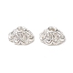Silver Color Plated Alloy Flower Bead Caps US-X-TIBEB-E017-S-4
