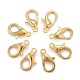Zinc Alloy Jewelry Findings Golden Lobster Claw Clasps US-X-E105-G-1