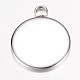 304 Stainless Steel Pendant Cabochon Settings US-STAS-G071-45P-2