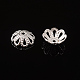 Silver Color Flower Brass Bead Spacer Caps US-X-EC131-S-3