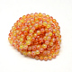 Baking Painted Glass Beads Strands US-DGLA-Q023-8mm-DB42-3