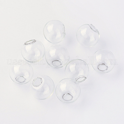 Round Mechanized One Hole Blown Glass Globe Ball Bottles US-X-BLOW-R001-8mm