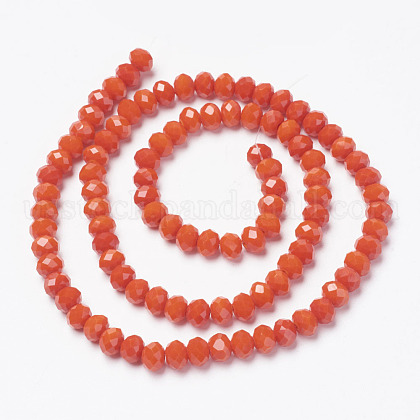 Opaque Solid Color Glass Beads Strands&nbsp;US-EGLA-A034-P3mm-D03-2
