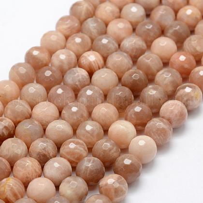 Natural Sunstone Beads Strands US-G-P322-24-10mm-1