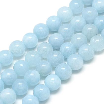 Natural Aquamarine Beads Strands US-G-S150-08-6mm-1