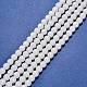 Synthetic White Agate Beads Strands US-G-D419-6mm-01-1