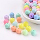 Solid Chunky Bubblegum Acrylic Ball Beads US-SACR-R835-8mm-M-1