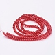 Spray Painted Crackle Glass Beads Strands US-CCG-Q001-4mm-13-2