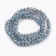 Electroplate Glass Beads Strands US-GLAA-K027-FR-A03-2