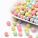 AB Color Plated Acrylic Round Beads US-SACR-Q109-8mm-M-1