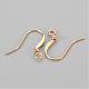 Brass French Earring Hooks US-X-KK-Q369-G-2