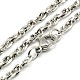 Fashionable 304 Stainless Steel Rope Chain Necklace Making US-STAS-A028-N039P-L-2