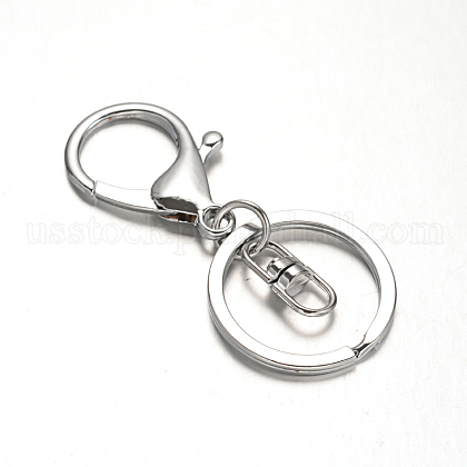 Alloy Keychain Clasp Findings US-PALLOY-M168-02-1