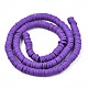 Handmade Polymer Clay Beads Strands US-CLAY-R089-6mm-013-6
