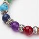 Natural & Synthetic Gemstone Beaded Stretch Bracelets US-BJEW-P065-02-2